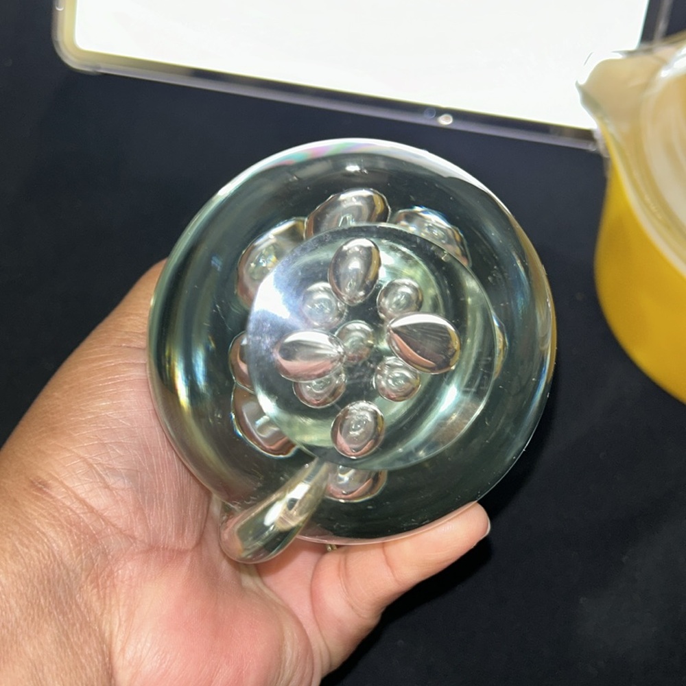 Murano Fornasa De Mvran clear Paperweight Glass Cat Sticker Italy - Picture 7 of 13